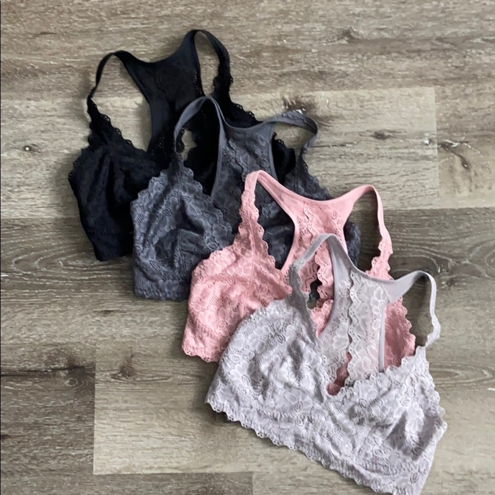 Brand new never worn bralettes